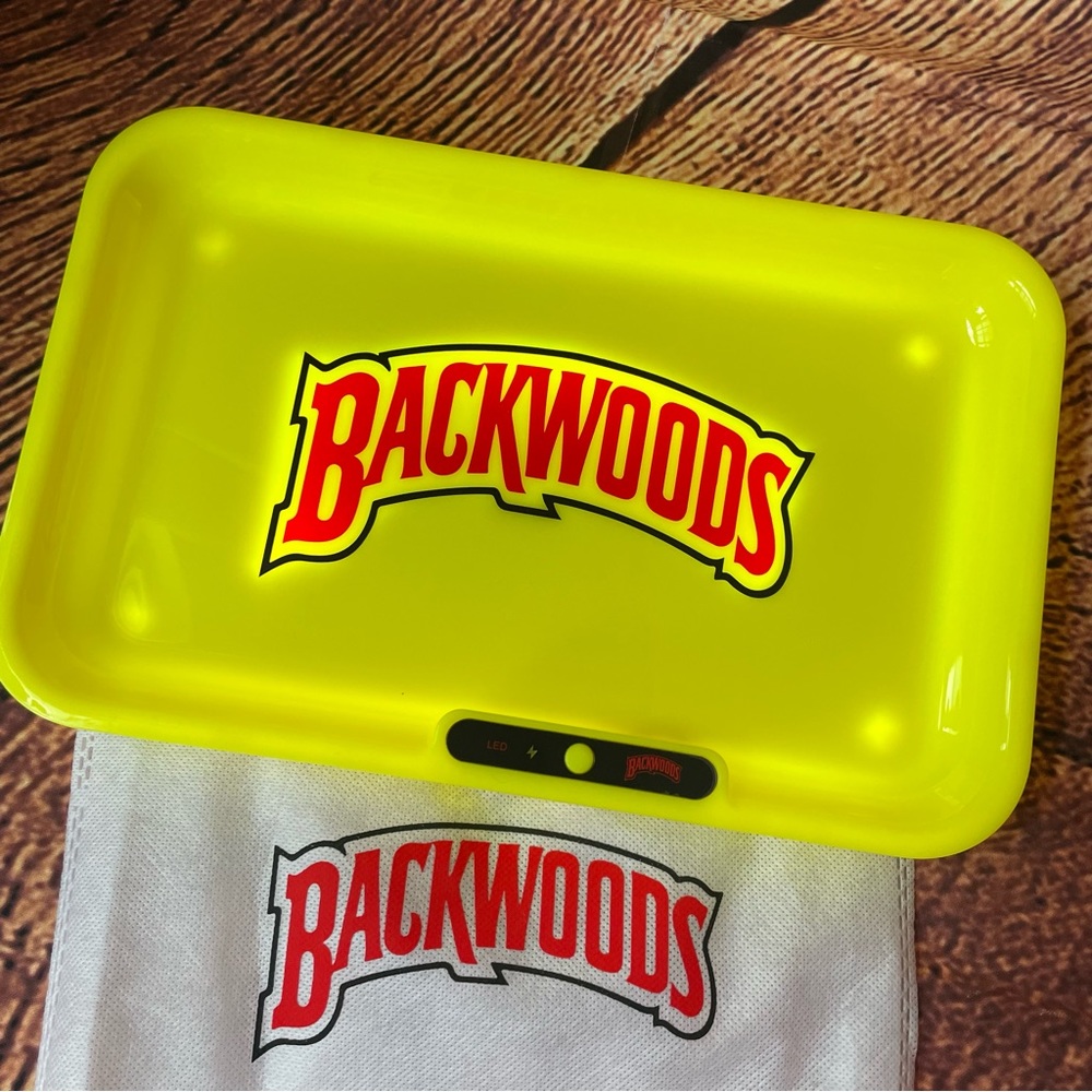 Backwoods YELLOW Glowing Rolling Tray